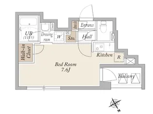 Live Casa門前仲町【3階】の間取り