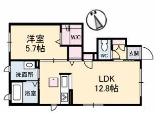 ウェルフェア【1階】の間取り