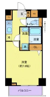 東京都北区東田端1【マンション】の間取り