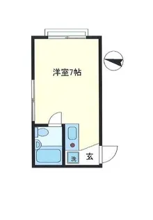 木村ハイム【1階】の間取り