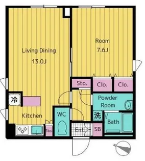 レガシア南麻布【4階】の間取り