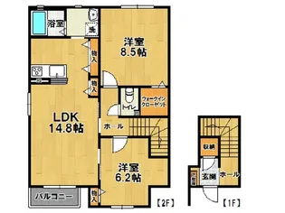 ショコラ・コート【2階】の間取り