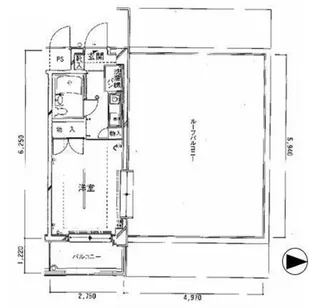 モナークマンション武蔵新城第2【4階】の間取り