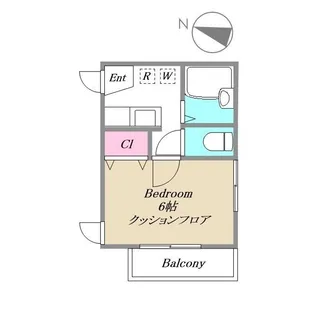 メイプルハウス B棟【1階】の間取り