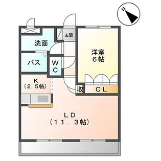 コンフォルト【1階】の間取り