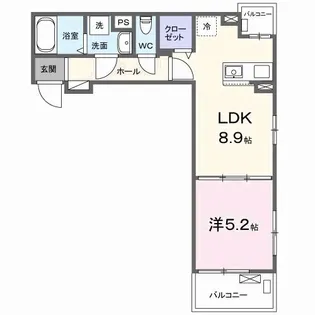 JADA HOUSE桜井【3階】の間取り