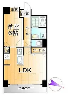 フォーシーズン開成山公園【1階】の間取り
