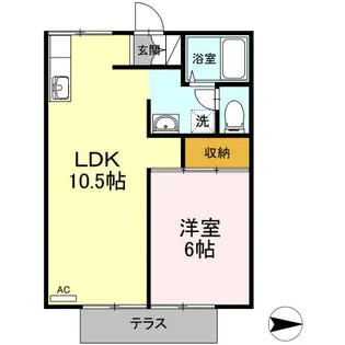 エステート・ニューミー【1階】の間取り