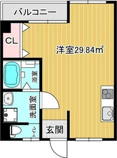 ブリックコーポ【1階】の間取り