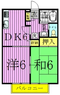 ポトリバA【2階】の間取り