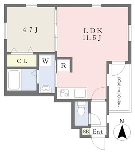 La Luce山王【2階】の間取り