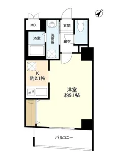 ペルソンボヌール【5階】の間取り
