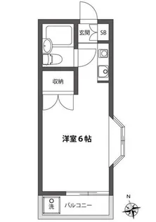 コア小堺【1階】の間取り