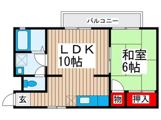 一栄コーポ7号【1階】の間取り