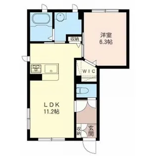 パル平潟B【1階】の間取り