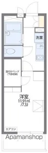 レオパレススカイトレイン【4階】の間取り