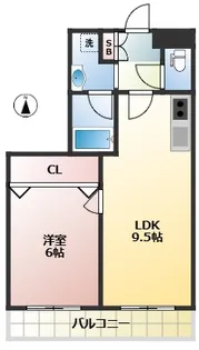ウイングオオバ【5階】の間取り