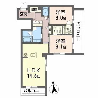 ディアマント番町【3階】の間取り