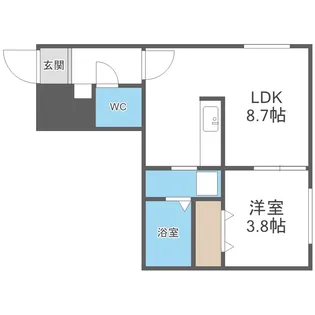 ユーゴーズS5【5階】の間取り