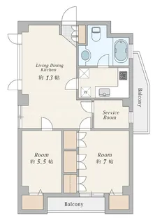野村Vビル【5階】の間取り