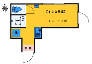 アーバンプレイス新宿若松町【1階】の間取り