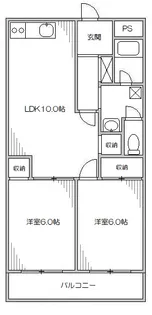 リッチハイム北浦和【1階】の間取り
