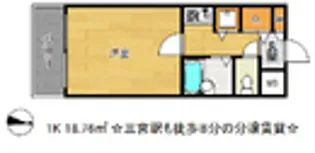 パルシオ三宮フラワーロード【5階】の間取り