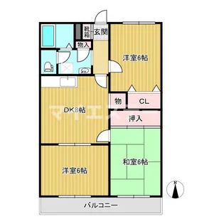 井原マンションIII【3階】の間取り