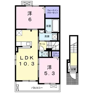 サン ストーン【2階】の間取り