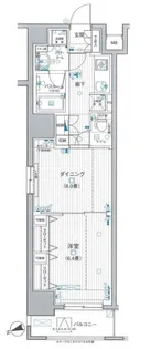 日神デュオステージ浅草三筋【6階】の間取り