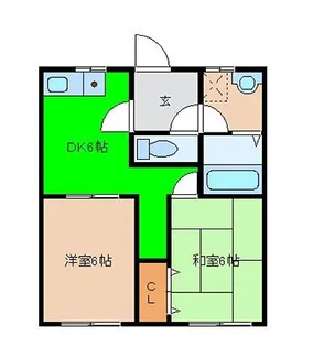 トレハイム八島【2階】の間取り