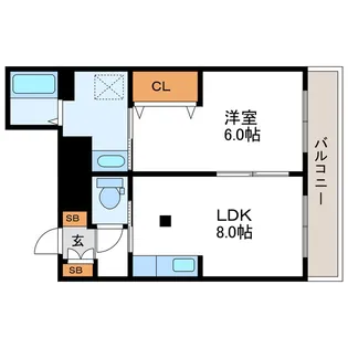 ライフハイツ【2階】の間取り