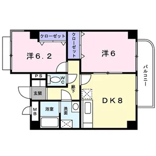 サンパティークA【4階】の間取り