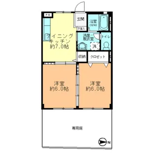 フォブール20【1階】の間取り