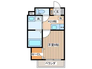 POLKA萩野町【2階】の間取り