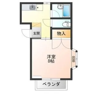 戸祭ハイツ【2階】の間取り