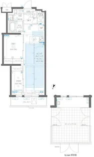 ZOOM蒲田EAST【1階】の間取り