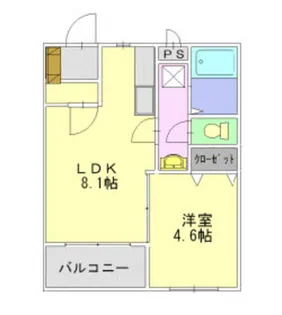 フォレストウィング屋代A【3階】の間取り