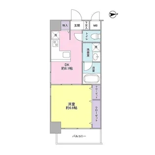 コモドール雷門【2階】の間取り
