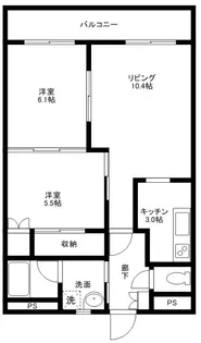 小山宮武マンション【3階】の間取り