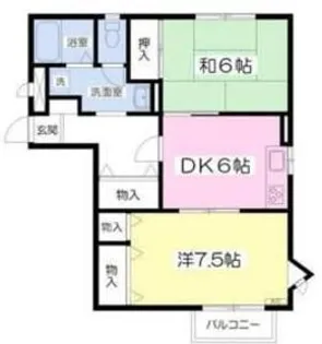 スウィートホームII【2階】の間取り