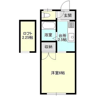 シャトレーモリB【2階】の間取り