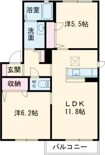 シャーメゾン・ド・カメリア II番館【1階】の間取り