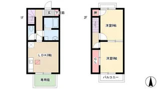 プレザント柳【1階】の間取り