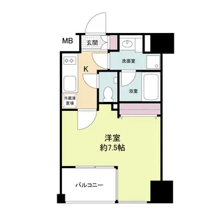 レジディア江戸堀【10階】の間取り
