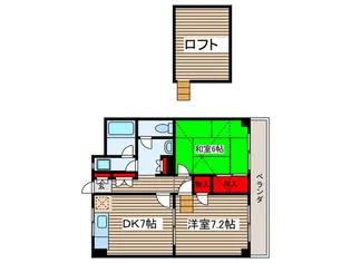 アレックスシュロス【6階】の間取り