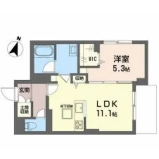 ベレオガーデン【1階】の間取り