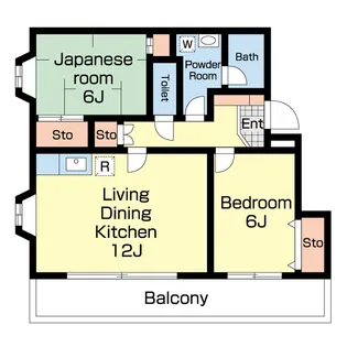 ヴェルデフォーユー【1階】の間取り