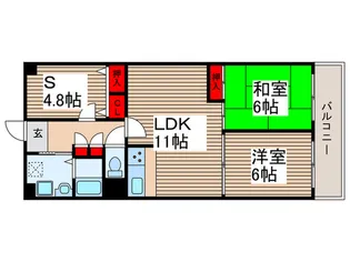 アイビハイツ川口【6階】の間取り