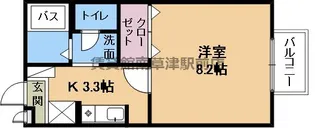 プリシェールキャッスルC棟【1階】の間取り